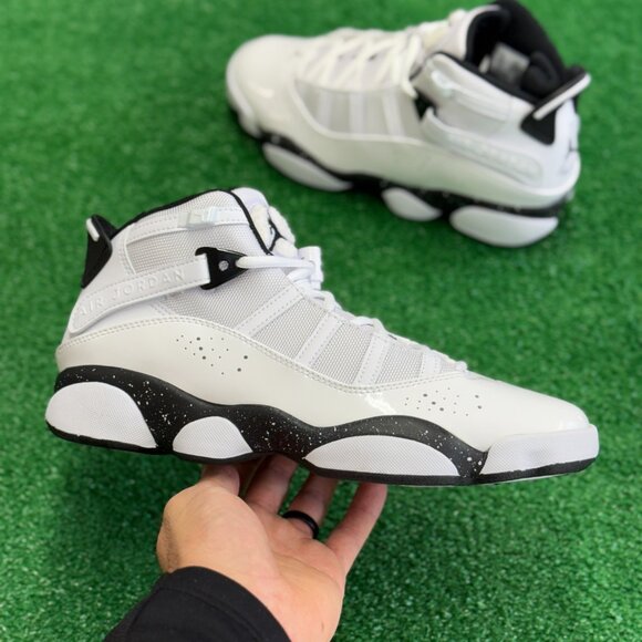 Nike Jordan 6 Rings Mid Mens Basketball Shoes White 322992-111 VNDS Sz 9.5